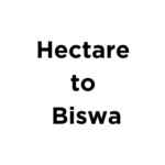 hectare to biswa