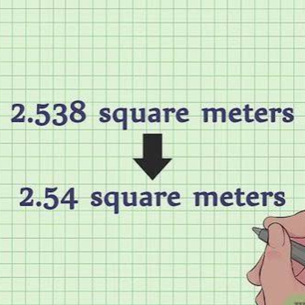 ground to square meter