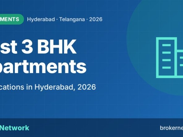 Best 3 BHK Apartments — Top locations in Hyderabad, 2026 | Broker Network