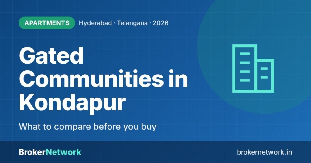 Gated Communities in Kondapur — What to compare before you buy | Broker Network