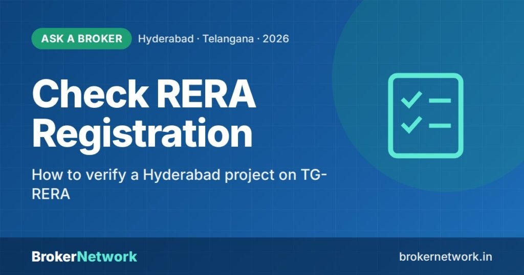 Check RERA Registration — How to verify a Hyderabad project on TG-RERA | Broker Network