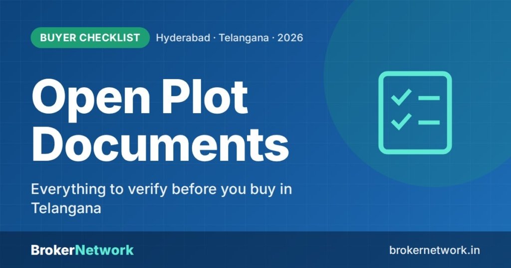 Documents Required to Buy Open Plot in Telangana — Everything to verify before you buy in Telangana | Broker Network