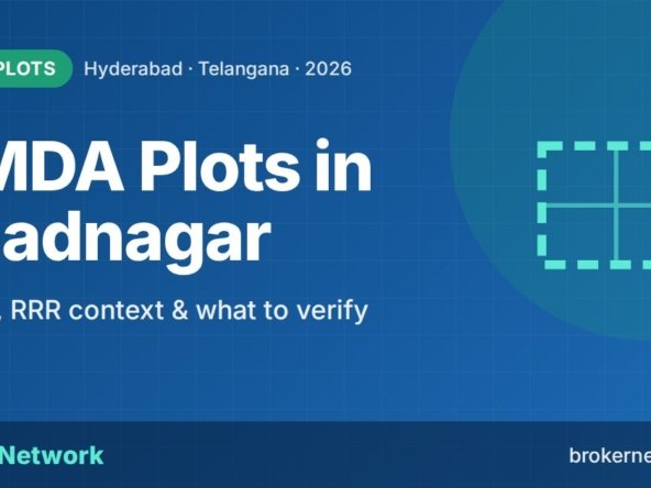 HMDA Plots in Shadnagar — Prices, RRR context & what to verify | Broker Network